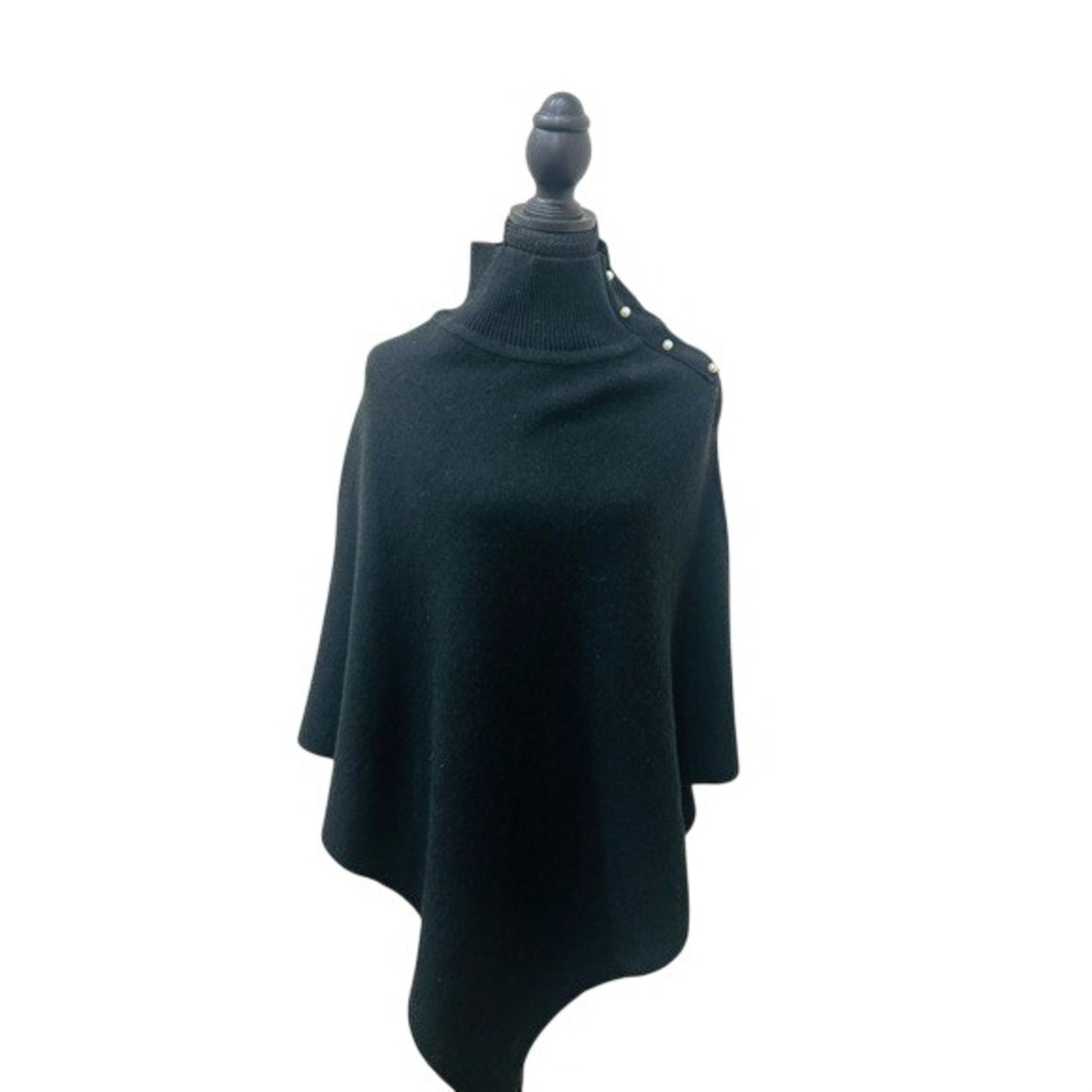 Loft Pearlized Black Poncho